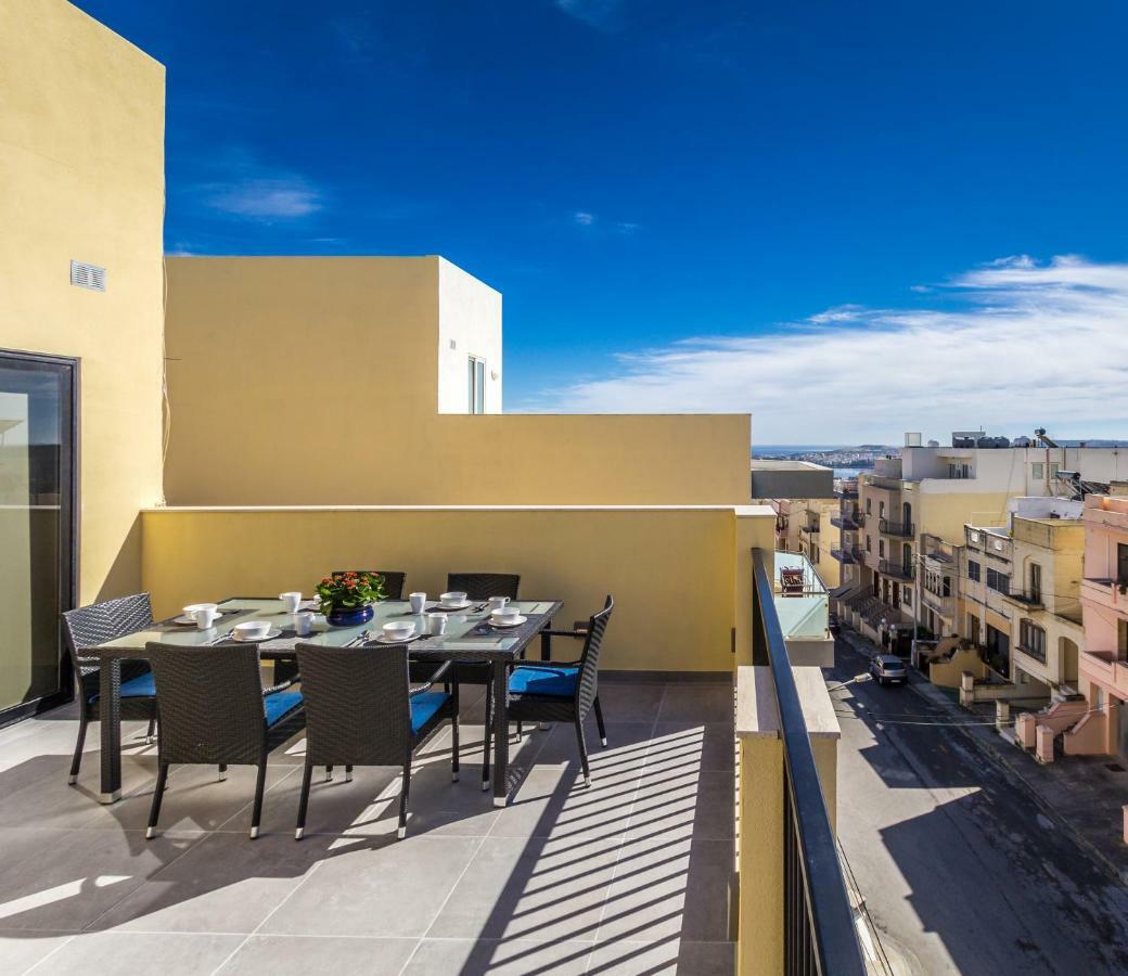Sunny Modern Apartments Mellieha Bagian luar foto